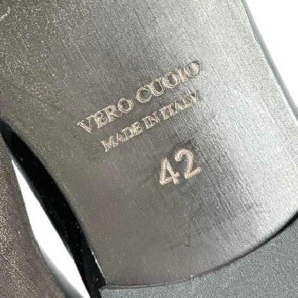 MENS LUCA DI NAPOLI MADE IN ITALY PATENT LEATHER LOAFERS SIZE EU 42 US 9 - Picture 7 of 7